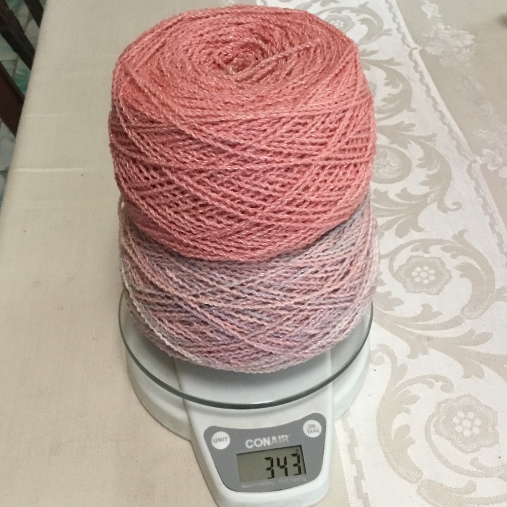 Hand Dyed Wool Rayon Twist Yarn, Two Balls